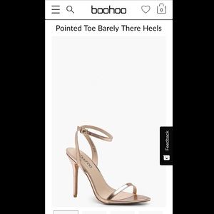 Rose gold pointed toe heels in US size 5-5.5 NEW